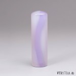 私藏版紫袍白玉髓圓章-WTR173 