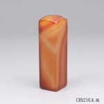 《私藏版》橙帶玉髓印章-CHS216